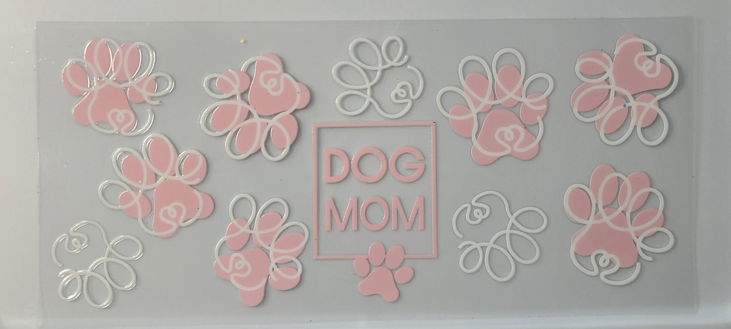Dog Mom Pink Paws