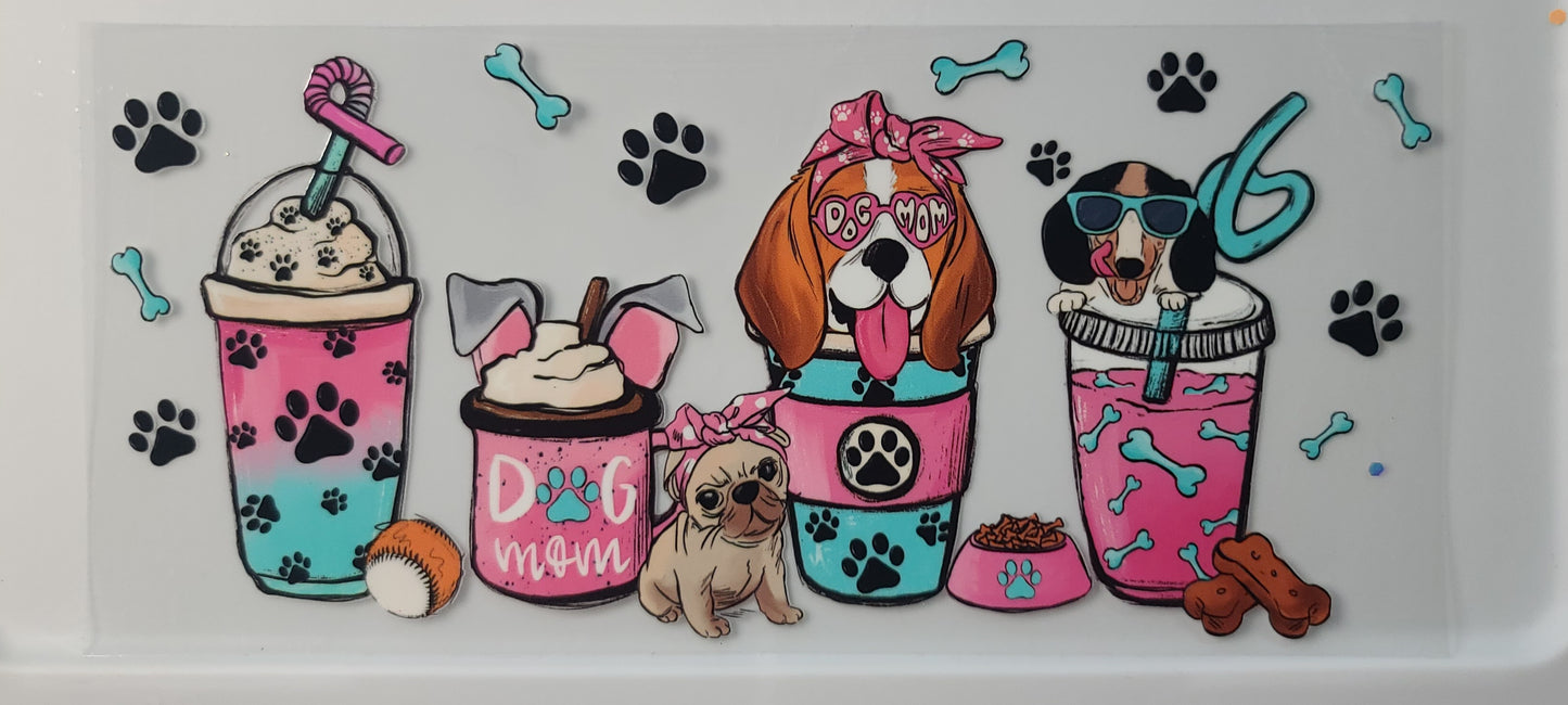 Dog Mom (pink and blue coffee)