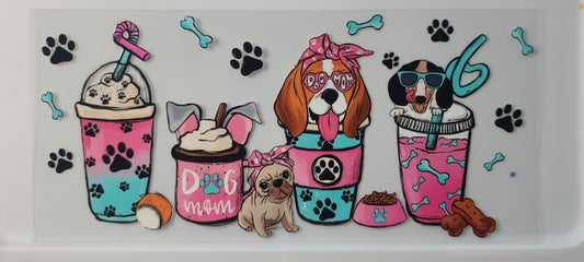 Dog Mom (pink and blue coffee)