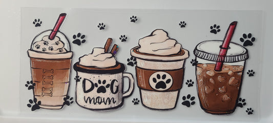 Dog Mom Brown Coffee