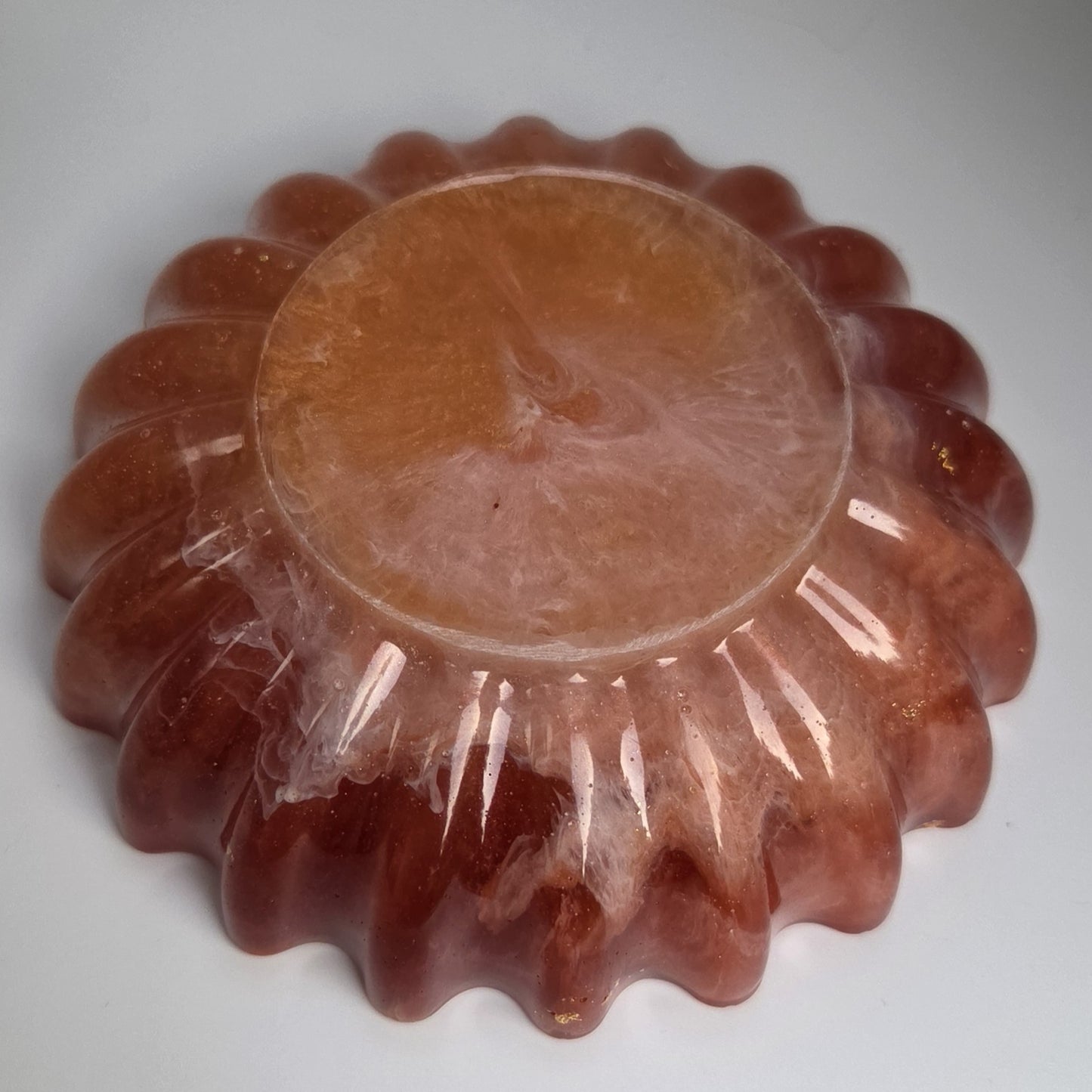 Crimson Ember Resin Trinket Bowl