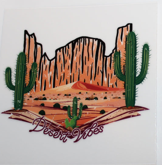 Desert Vibes 4" Cup Decal