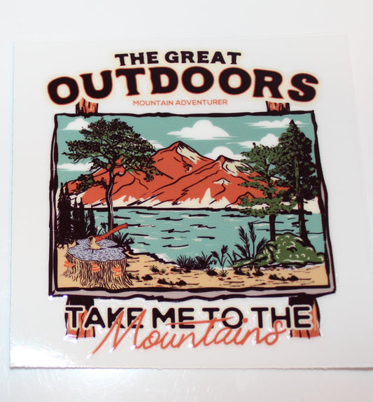 Great Outdoors Adventure 4" Cup Decal