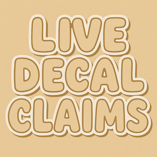 Live Decal Claims