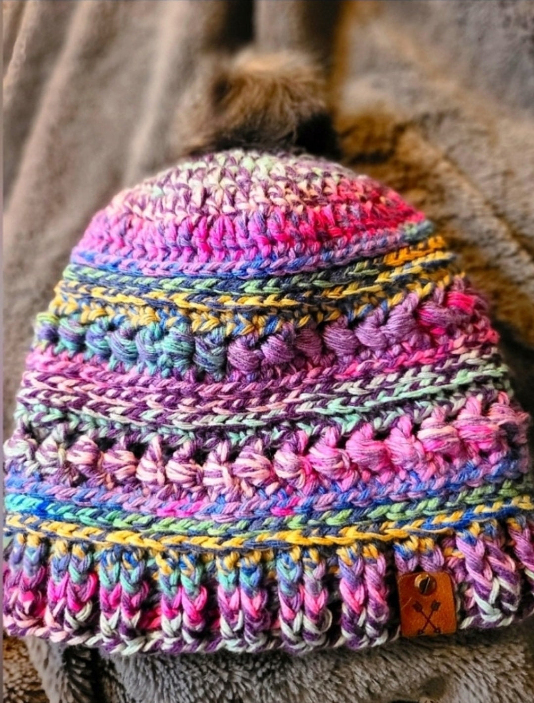 Bead Stitch Winter Hat