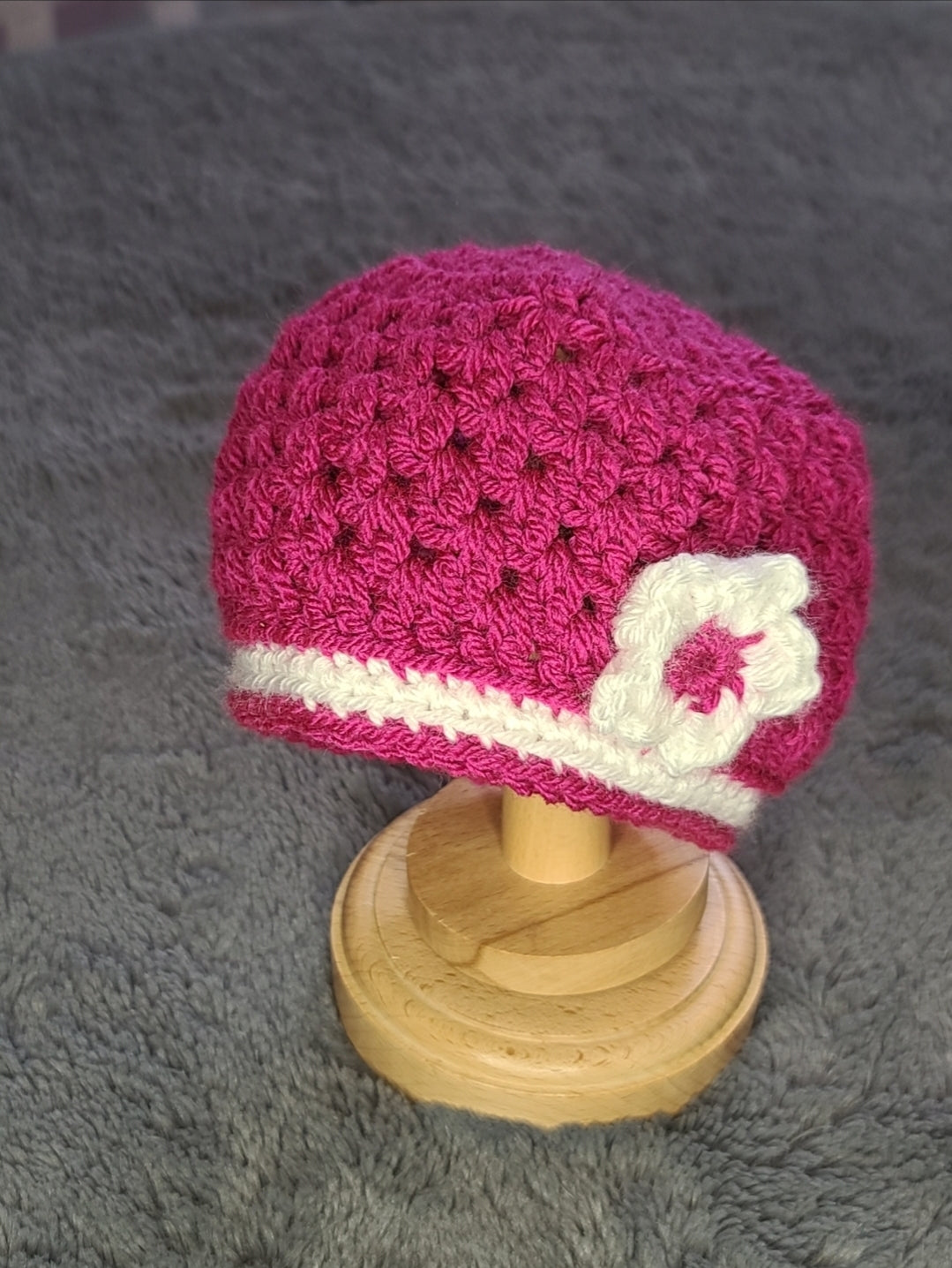 Baby Beanie with Flower