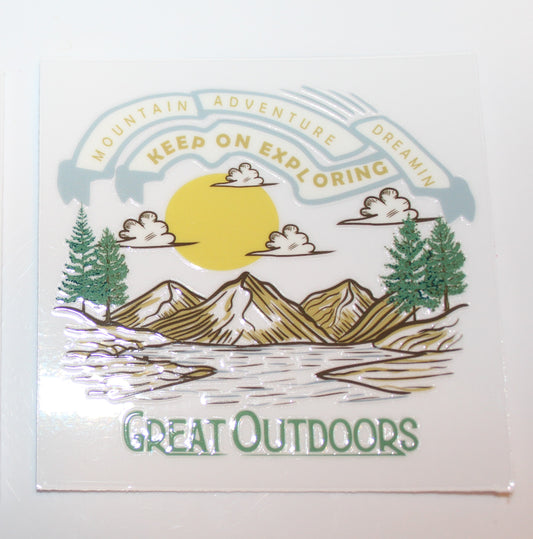 Great Outdoors 4" Cup Decal