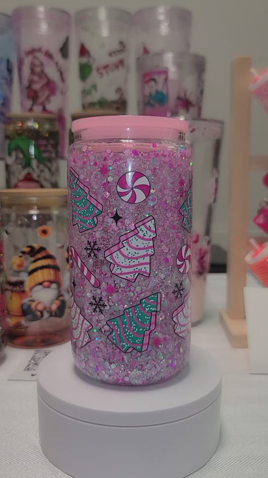 "Out Here Looking Like a Snack" Snow Globe Tumbler